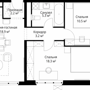 квартал Центральный, 7 / ЖК &laquo;У реки. Эко Видное 2.0&raquo;