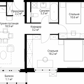 квартал Центральный, 7 / ЖК &laquo;У реки. Эко Видное 2.0&raquo;
