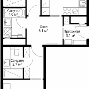 квартал Центральный, 9 / ЖК &laquo;У реки. Эко Видное 2.0&raquo;