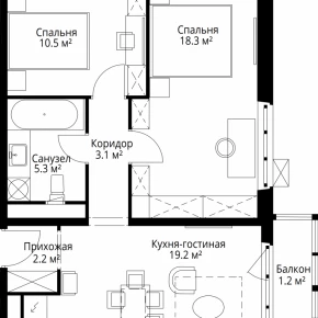 квартал Центральный, 9 / ЖК &laquo;У реки. Эко Видное 2.0&raquo;