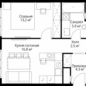 квартал Центральный, 9 / ЖК &laquo;У реки. Эко Видное 2.0&raquo;