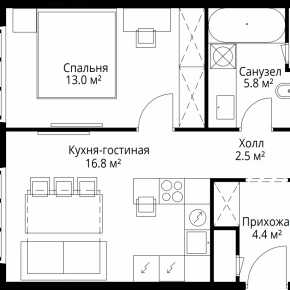 квартал Центральный, 9 / ЖК &laquo;У реки. Эко Видное 2.0&raquo;