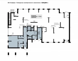 Нежилое помещение 470.5 кв.м. Карла Маркса пр-кт, 243 - план фото 1