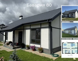 Дом 81.4 кв.м, КП Бавария парк с.п. Черноречье, пос. Чапаевка, ул. Луговая, проект   - фото 7