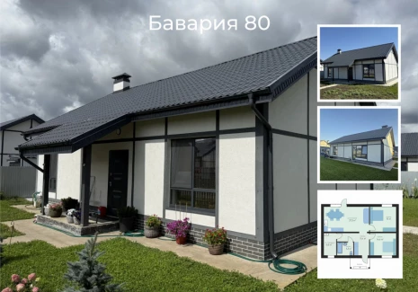 Дом 81.4 кв.м. КП Бавария парк с.п. Черноречье, пос. Чапаевка, ул. Луговая - фото 7