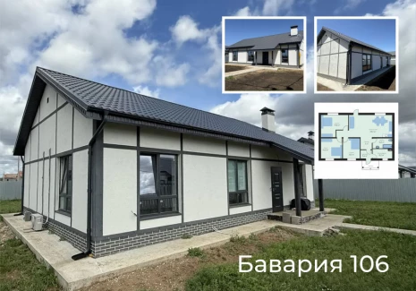 Дом 106 кв.м. КП Бавария парк с.п. Черноречье, пос. Чапаевка, ул. Луговая - фото 2