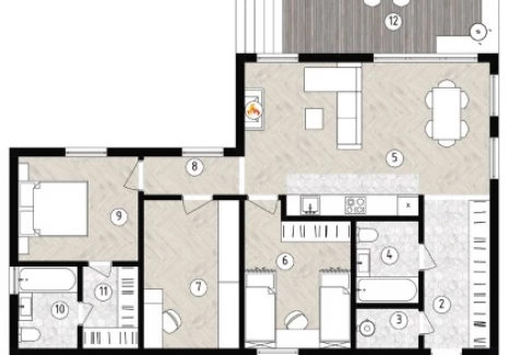 Дом 118.97 кв.м. Дома, м.о. ИСТРА, КП - фото 3