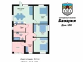 Дом 100 кв.м. КП Бавария парк с.п. Черноречье, пос. Чапаевка, ул. Луговая - фото 1