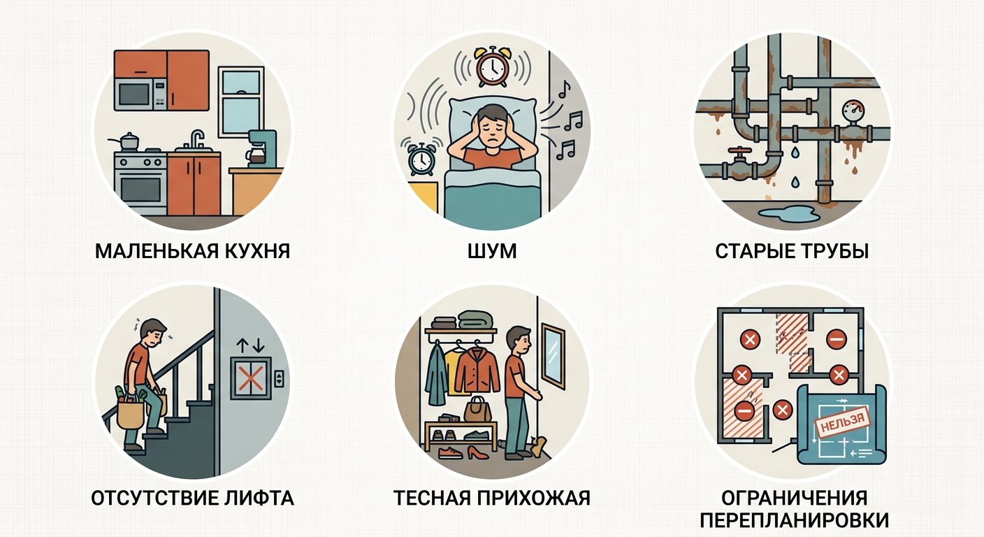 Минусы квартиры в хрущевке и особенности малогабаритного жилья