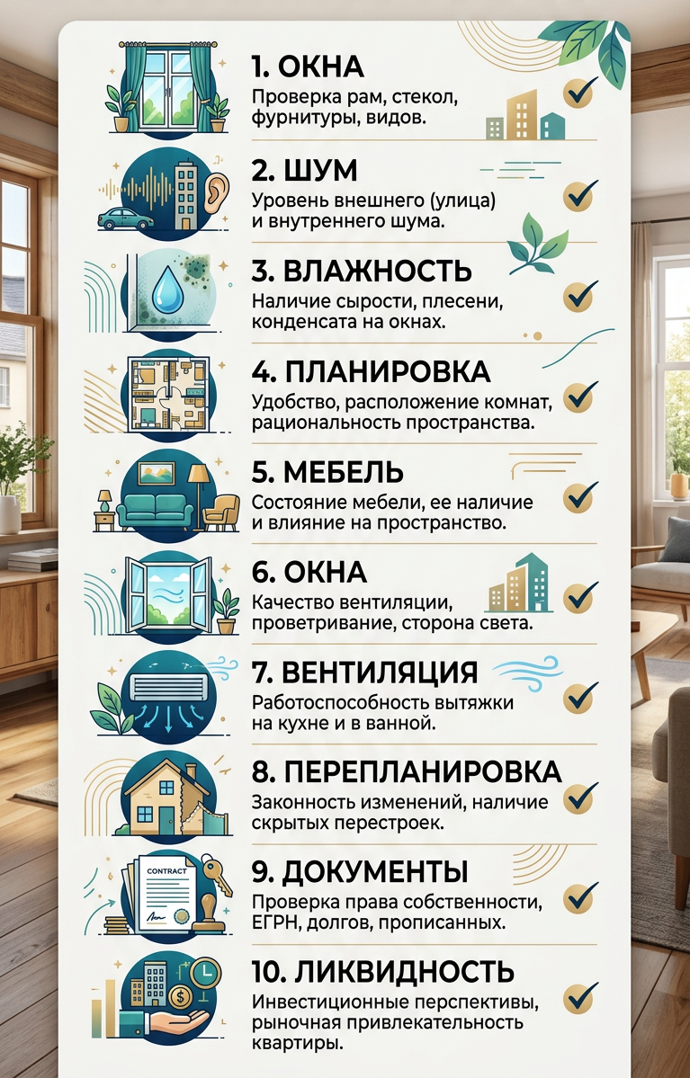 Чек-лист проверки квартиры-распашонки перед покупкой
